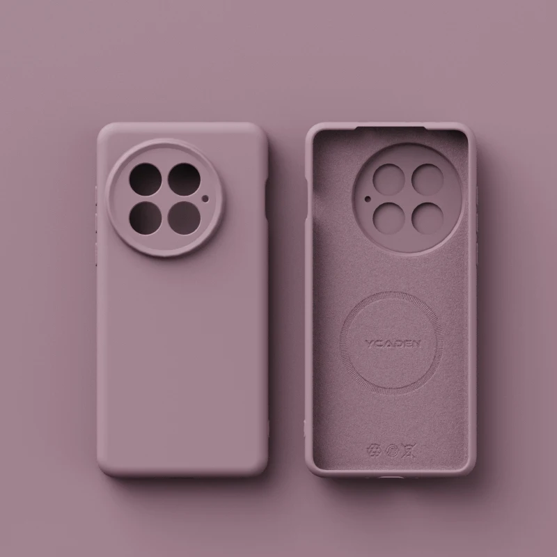 Premium Liquid Silicone Magnetic Case - Shockproof & Wireless Charging Compatible Back Cover