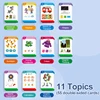 Interactive Flash Cards for Early Learning Spanish Russian Arabic Language Switch Logical Thinking Autism Sensory Toy for Kids 4