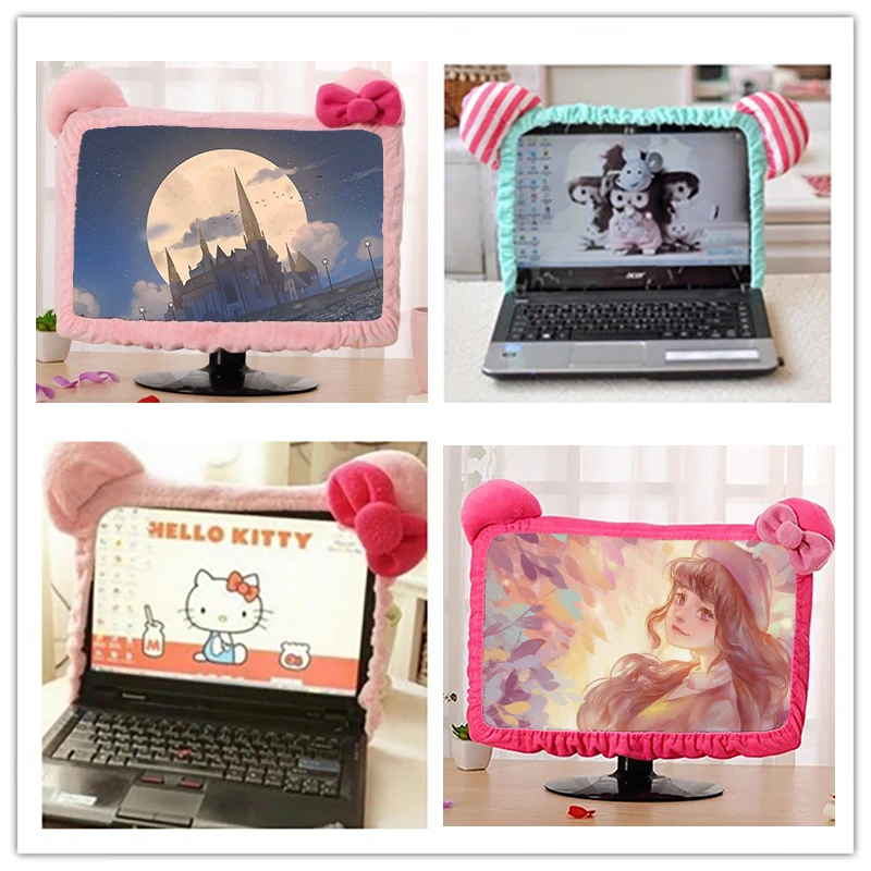 Cute Dustproof Computer Surrounding Notebook Monitor Decorative Cover