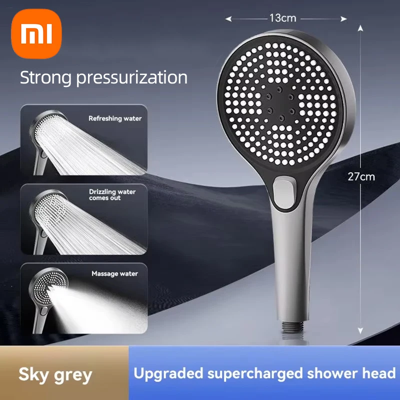 Xiaomi Booster Shower Head Powerful Pressurised Shower Head Home Bath Shower Head 3-Speed Adjustment Home Bathroom Facilities 5