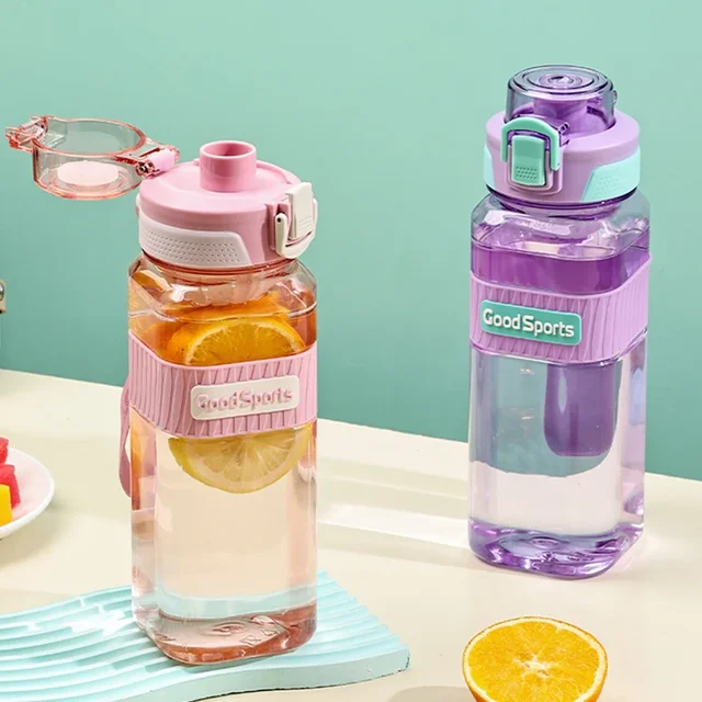 800ML Sports Water Bottle Large Capacity Plastic Cups Leakproof Drinking Bottle Portable Water Cup For Travel Outdoor Drinkware 4