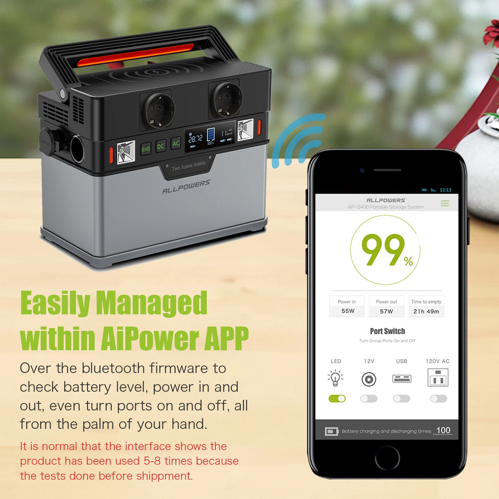 Рисунок 4 - ALLPOWERS 110V 220V AC 300W электростанция