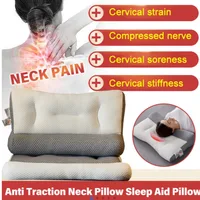 Anti-traction soy fiber pillow Neck pillow Breathable pillow improve sleep Adult simple health care comfortable and safe design 1