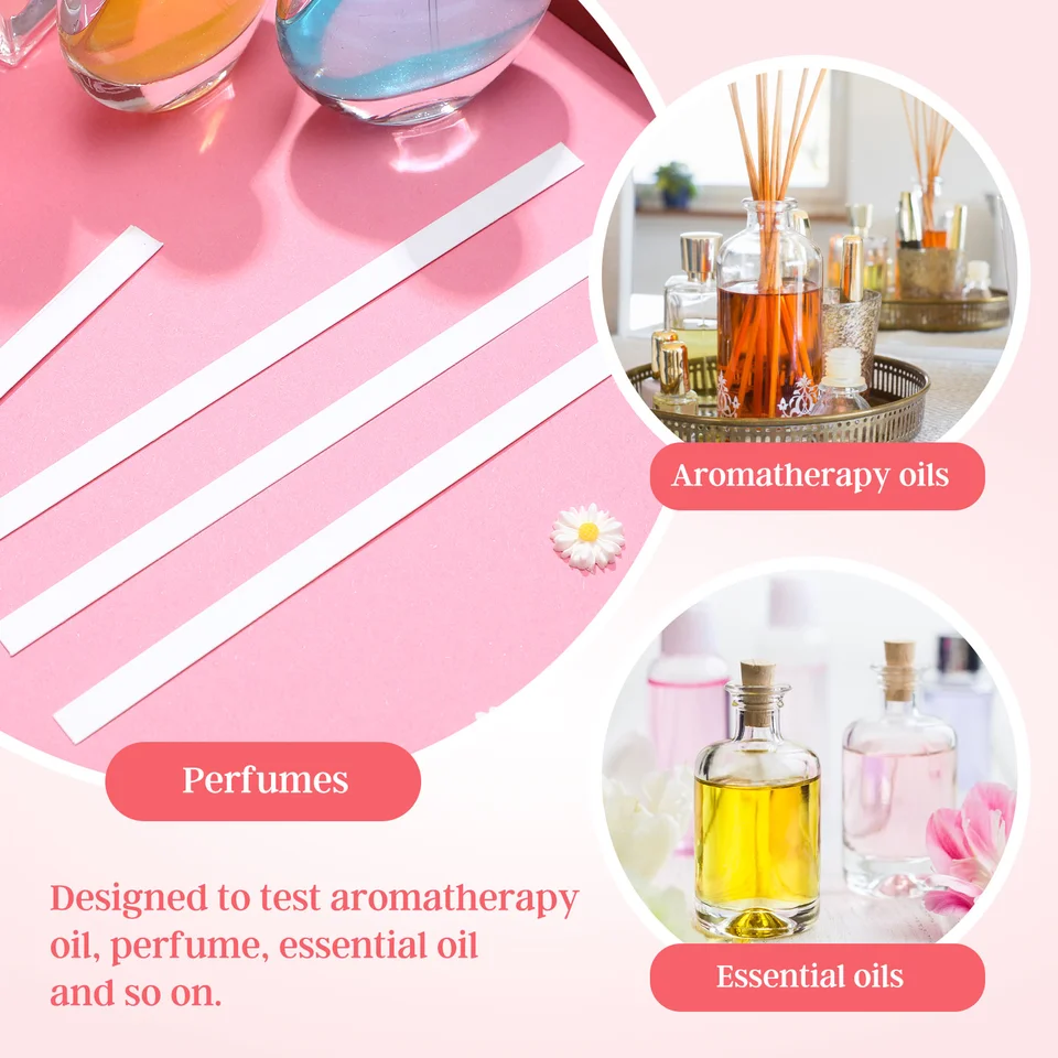 Strisce Per Test Profumo, 100 Pezzi, Assorbenti Per Oli Essenziali E Aromaterapia, Bianche - 5