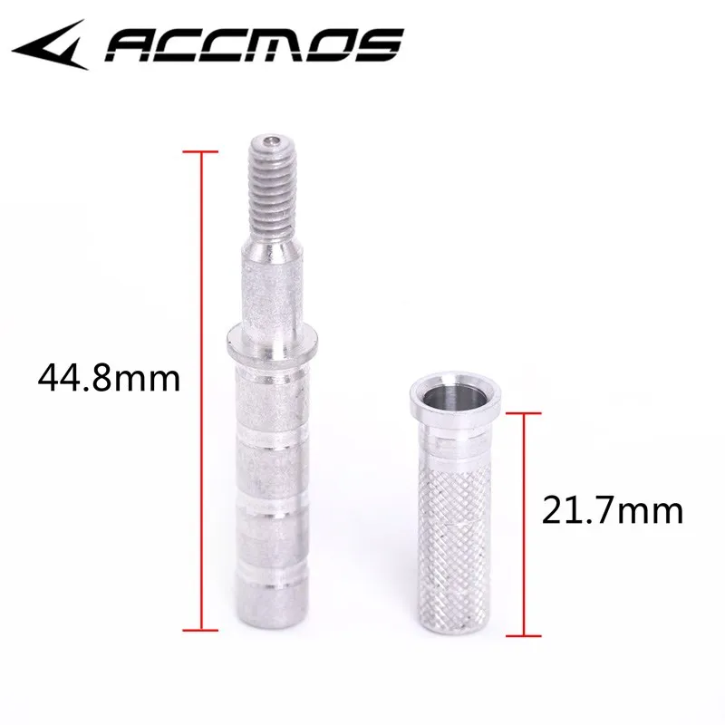 Aluminum Archery Arrow Connector Insert Take-down Arrow Shaft Hunting Accessories 30PCS 50PCS 100PCS