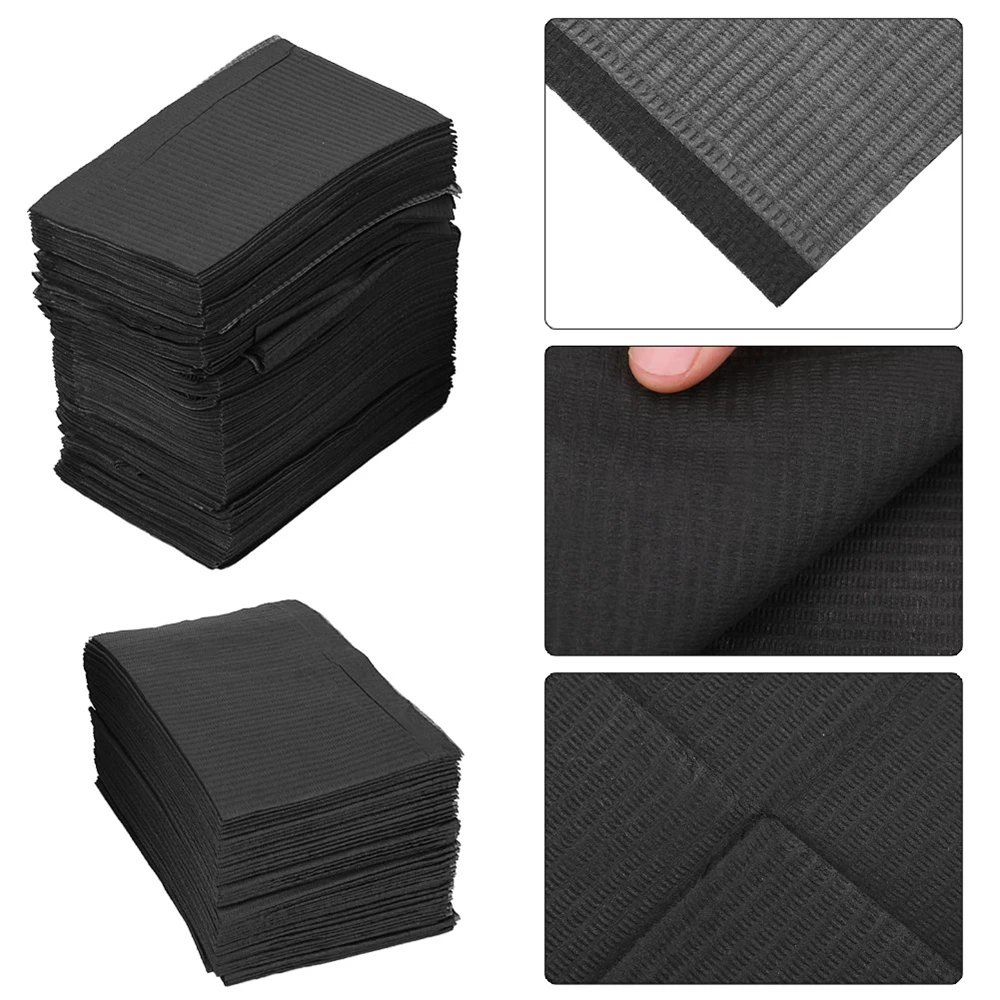 Tattoo Clean Pad Foldable Nail Polish Disposable Hand Cushion Tablecloth Lint Paper Pad Black 4 Colors Tattoo Bib Makeup Supply
