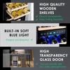 Wine Cooler Refrigerator Wine Refrigerator 33 Bottles Dual Zones 16 Inch Mini Wine Fridge 5