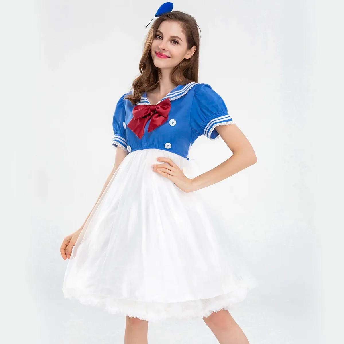 

Halloween Masquerade Party Women Sailor Costume Navy Soldier Uniforms Cosplay Costume Overalls Funny Dress Stage Cosplay