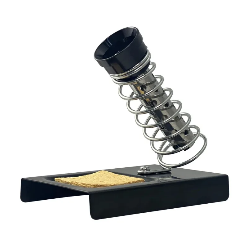 Portable Soldering Iron Stand with Cleaning Sponge - Universal Holder for Electric Soldering Tools, Compact &Heat-Resistant Base