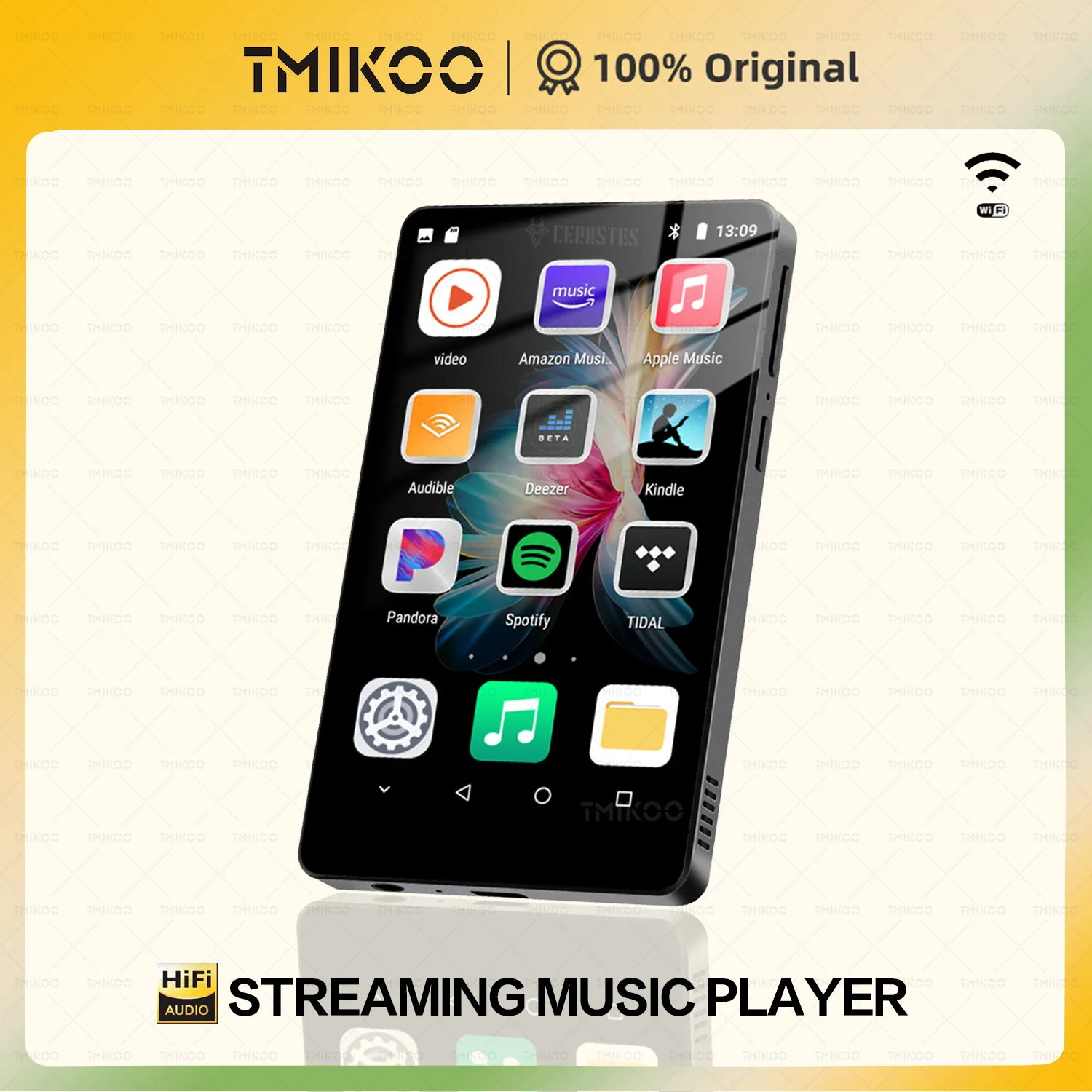 

4.0 "Wifi Mp4 player with bluetooth,MP3 Player Android 8.1 Streaming HiFi Music Player Walkman For Spotify Player/Tidal/Deezer