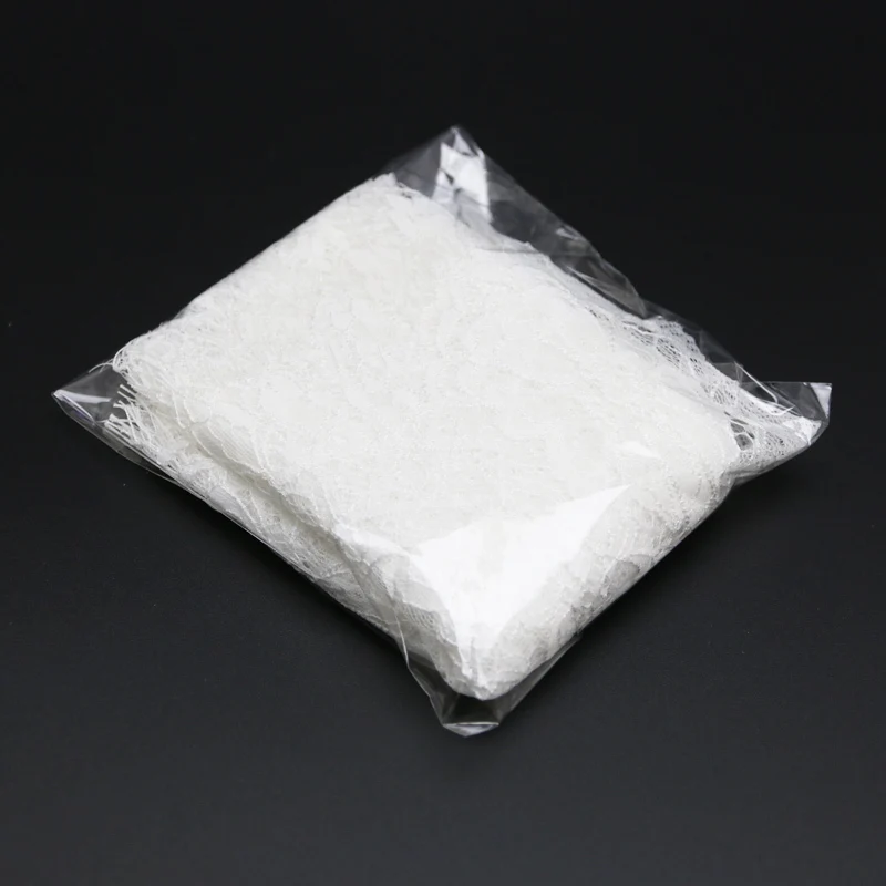 (3 meters/roll) White Eyelash Lace Fabric Sewing Garment Ribbon Wedding Dress Curtain Material Manual DIY Lace