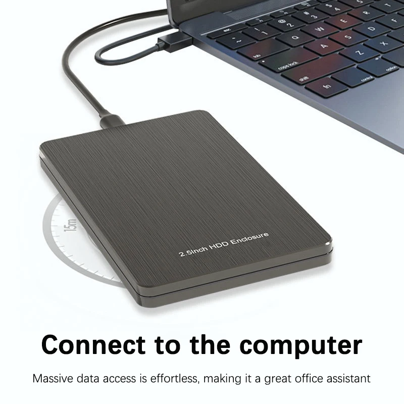 UTHAI U3S2522 새로운 USB 3.1/3.0 고속 7mm 모바일 SATA 하드 드라이브 박스(2.5인치 알루미늄 합금 쉘 하드 드라이브 박스 포함)
