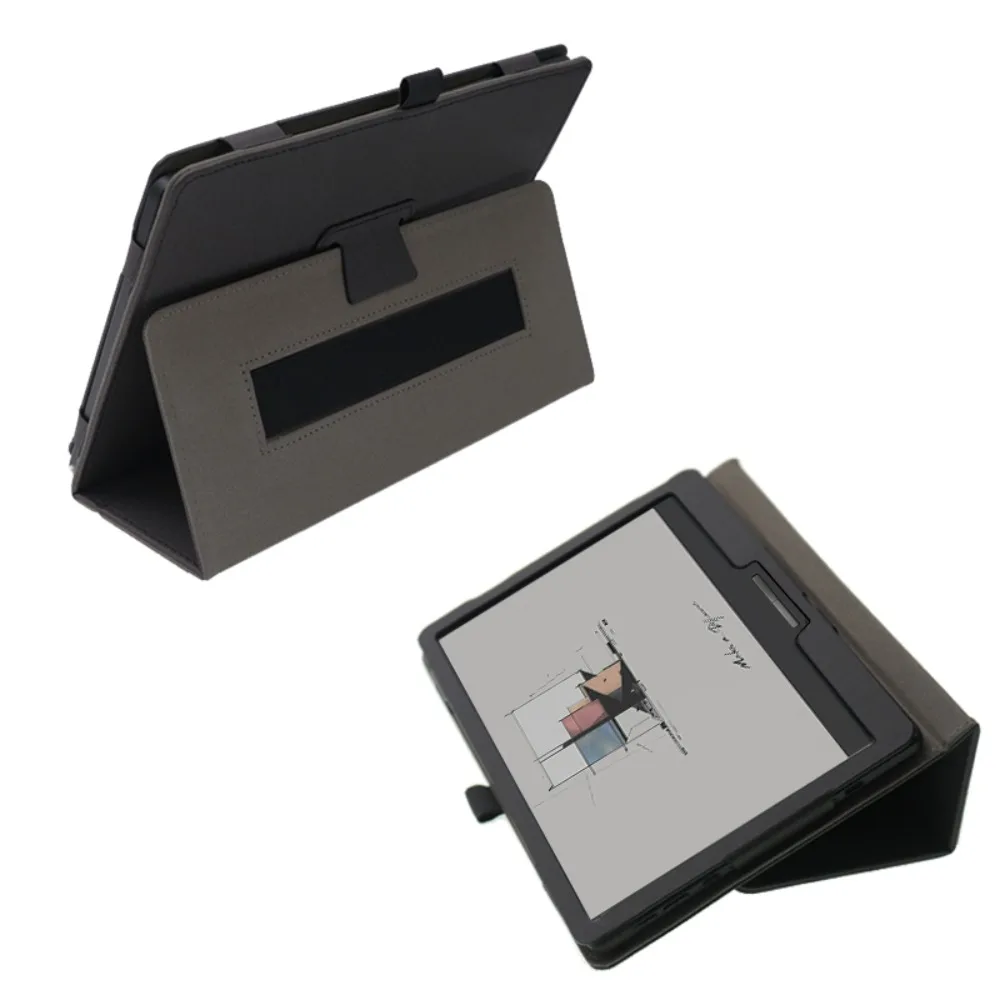 Enhanced Protective Folding Cover with Pencil Holder - Leaf Design