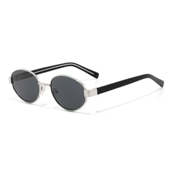 Women's Vintage Designer Oval Polarized Sunglasses - Fashionable High - Quality Acetate Sun Glasses (1pcs)