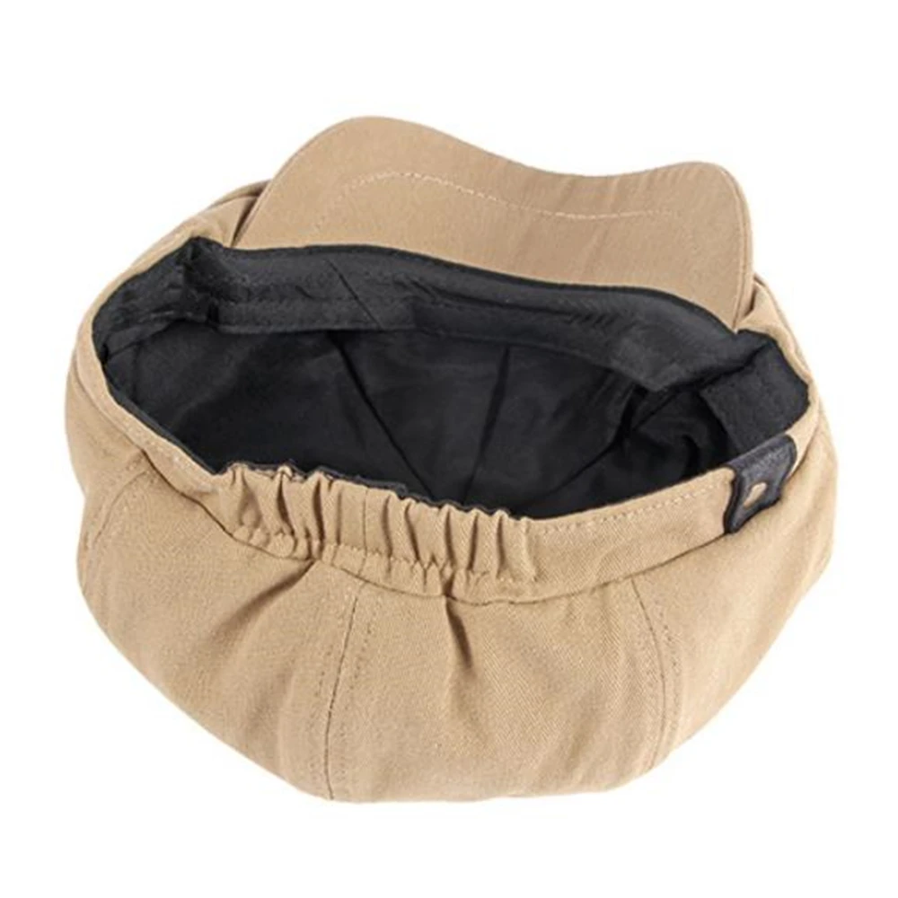 Flat Cap Hat Men for Summer Newsboy Cap Solid Cotton Mens Beret Hat Women Octagonal Hat Vintage Black Eight Panel Hat 3