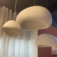 Nordic Minimalist Wabi Sabi Wind E27 LED Chandelier for Dining Room Pendant Lights Modern Bedroom Bar Loft Hanging Lamps Fixture 1