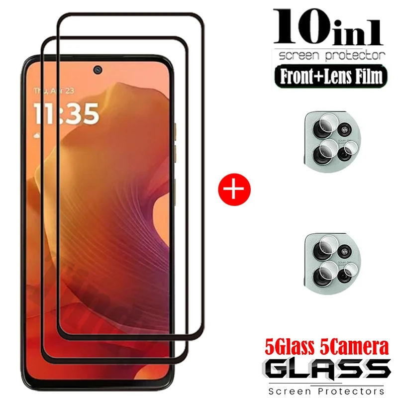 Premium Full Cover Tempered Glass Screen Protector with Camera Film