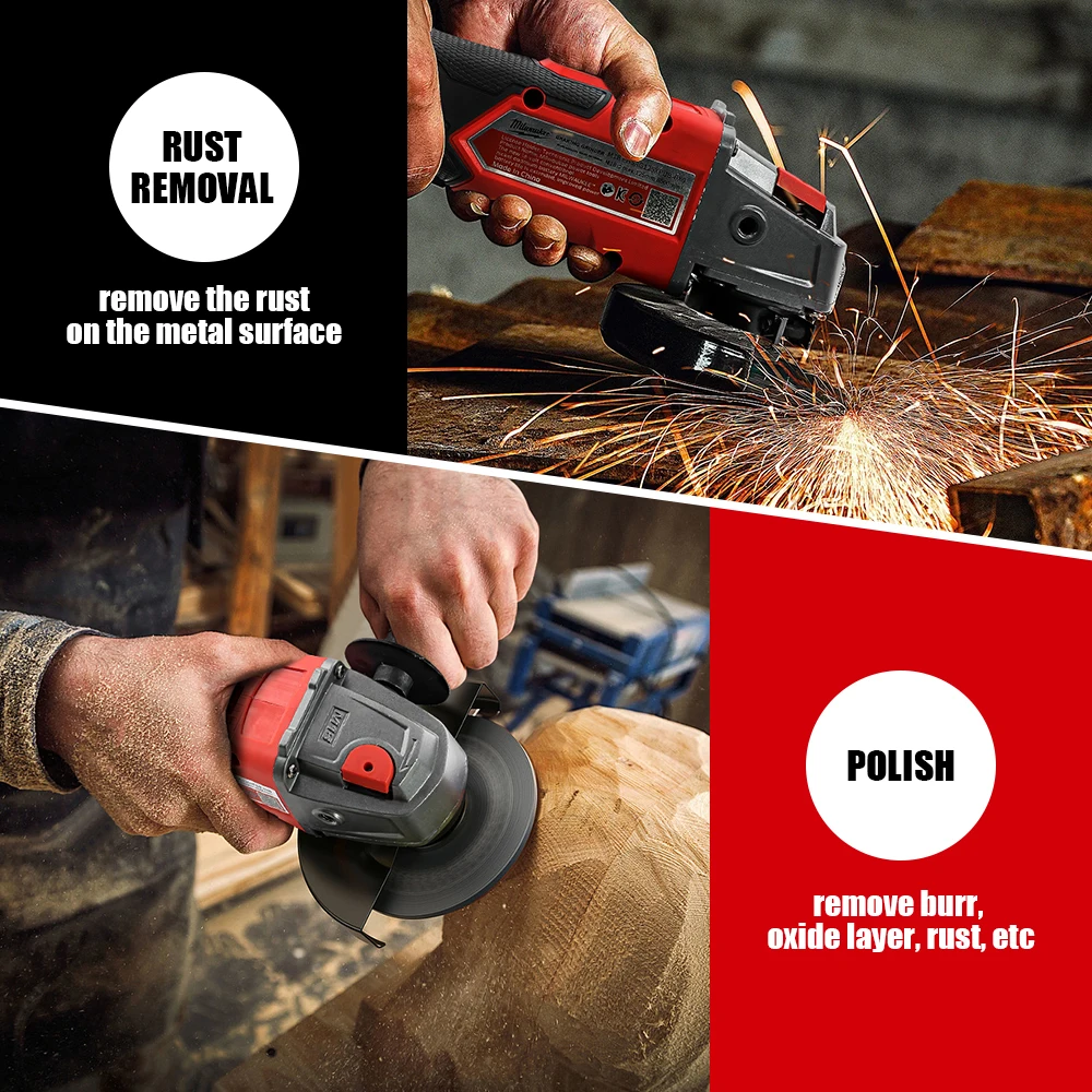 125mm Brushless Cordless Angle Grinder – Electric Power Tool with No-Lock Paddle Switch | Professional Cutting & Polishing Grinder 6