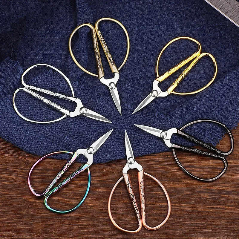 Sewing Scissors Retro Tailor Thread Embroidery Fabric Needlework Household Sewing Accessories sewing scissors,tailor scissors,sewing supplies