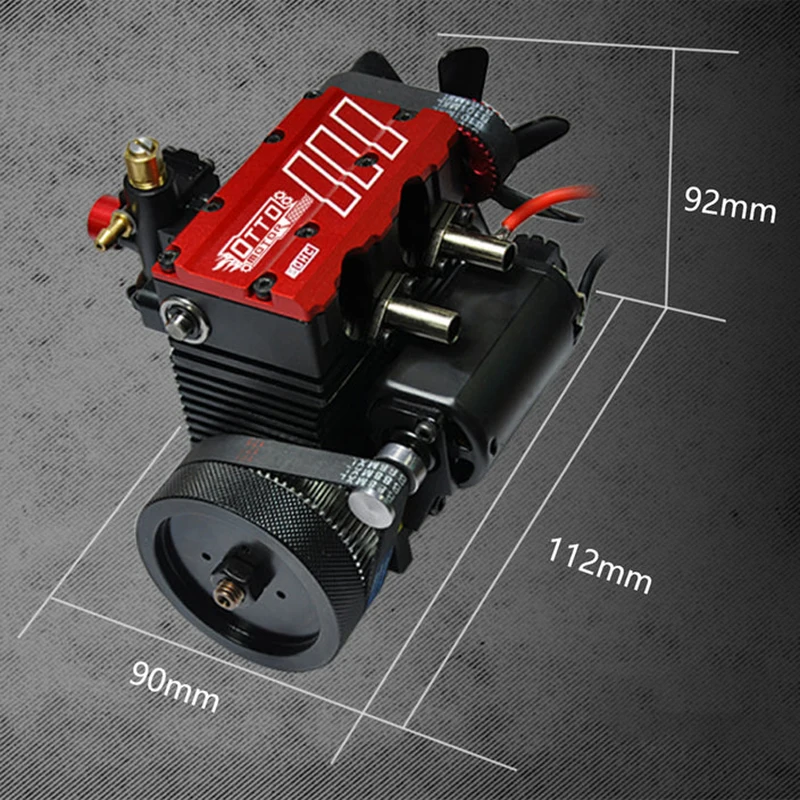 TOYAN FS-L200AC 4 suwowy silnik chłodzony powietrzem 7 cm3 rzędowy 2 cylindrowy Nitro silnik spalinowy zestaw modeli do składania