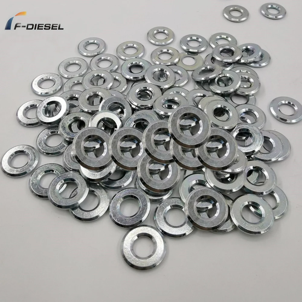 F-DIESEL 100PCS Original 11176-51010 1117651010 Adjusting Shim 093133-0870 Injector Washer Seal For Lexus Toyoto 2KD Shims Seat