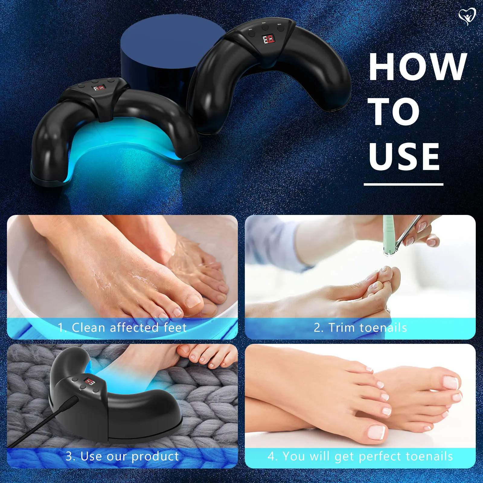 Nail Fungus Remover Personal Health Care 905nm470nm 7Minutes Painless Laser for Multiple Toenail Nail Fungus&Ingrown toenail equipment