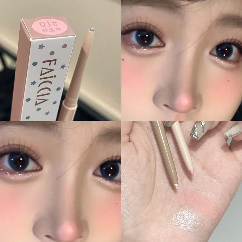 Eyeshadow Stick Fine Shining Pink Pearl Lying Silkworm Pen Matte Natural Skin Tone Shine Highlighter