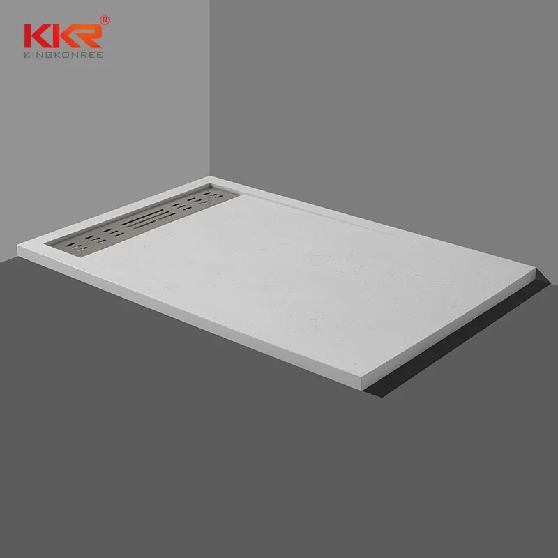 Plateau De Douche 150x80cm Résine Blanc Avec Couvercle De Bonde Muse 94676367