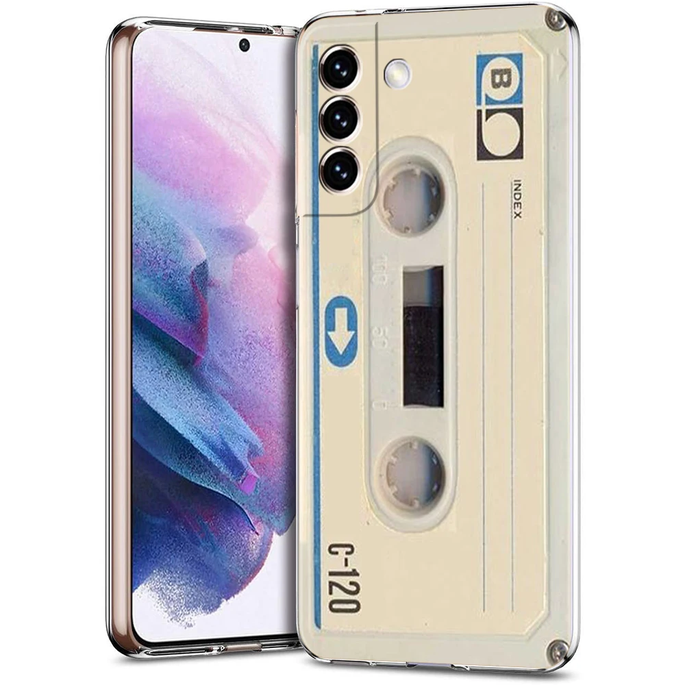 Clear Retro Vintage Cassette Tape Phone Case Cover