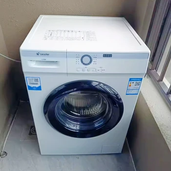 Lavatrice a tamburo completamente automatica da 10 kg - Autopulente per uso domestico ultrasottile, antibatterica, ad alta temperatura e secchio 1