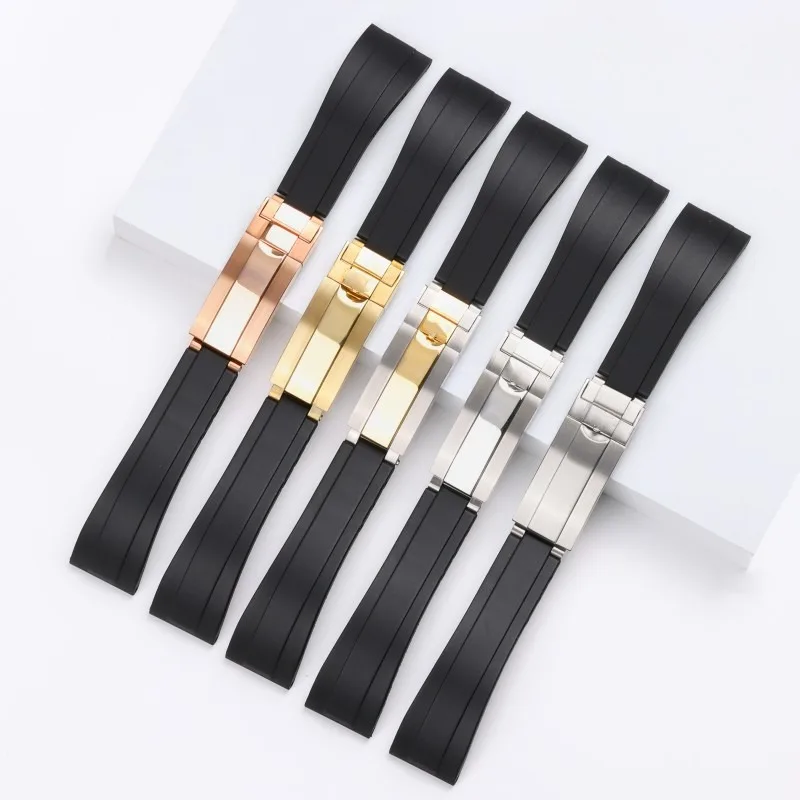 Premium 20mm Silicone Watchband for Small Wrist – Durable Rubber Strap Accessory