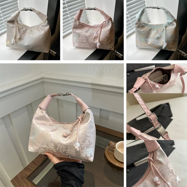 New Chinese Style Fine Embroidery Ladies Handbags 2025 Summer Fashion Shoulder Bag Crossbody Daily Party Tote Handbag for Women 1