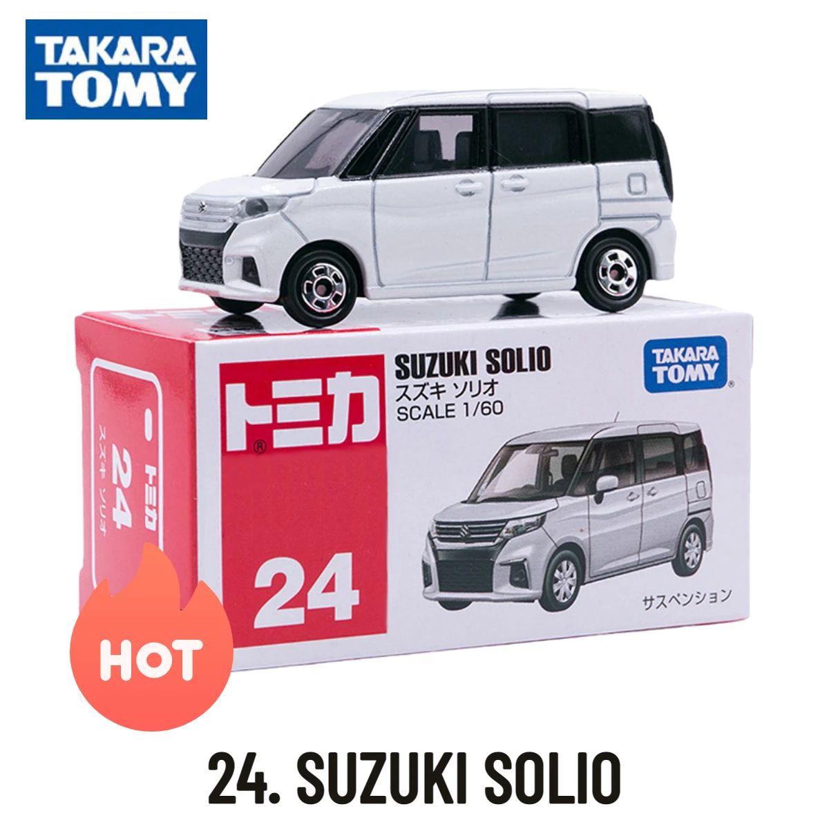 Takara Tomy Tomica Cars 1-30, Scale Model SUZUKI SOLIO Replica, Kids Room Decor Xmas Gift Toys for Baby Boys