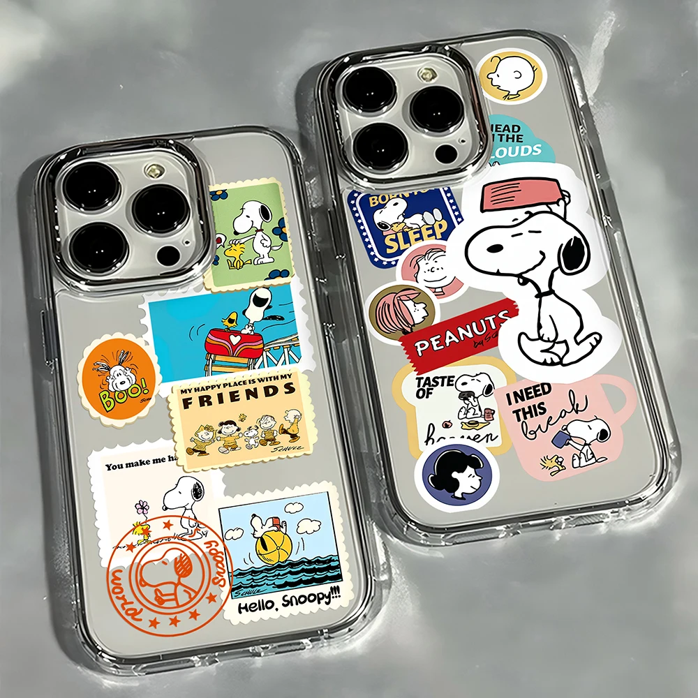 Lustige Hundehülle für iPhone 17 16e 16 15 14 13 12 11 mini Pro Max XXR XSMAX 8 7 Air Plus Niedliche S-Snoopys Weiche Hülle