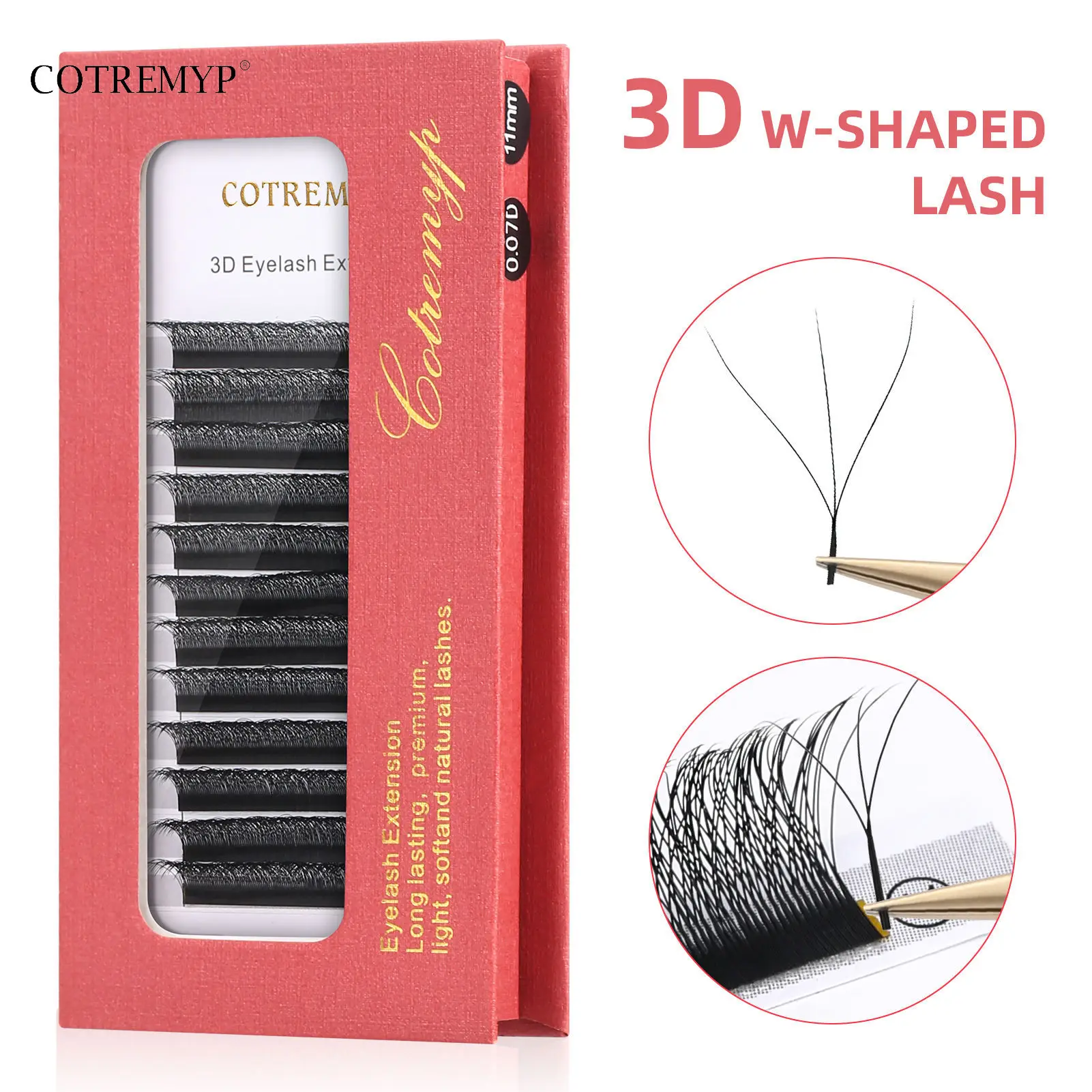 

Luxury 3D Lashes For Women Bloom Premade Fans 3D Individual Eyelash Extension DIY Clusters False eyelashes Professional Makeup