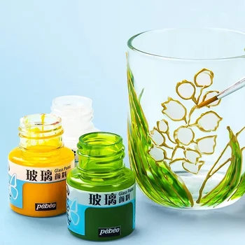 Vernice per vetro impermeabile 20ml Vernici acriliche per vetro trasparente resistente al sole per la pittura di materiali artistici Aquarela 1