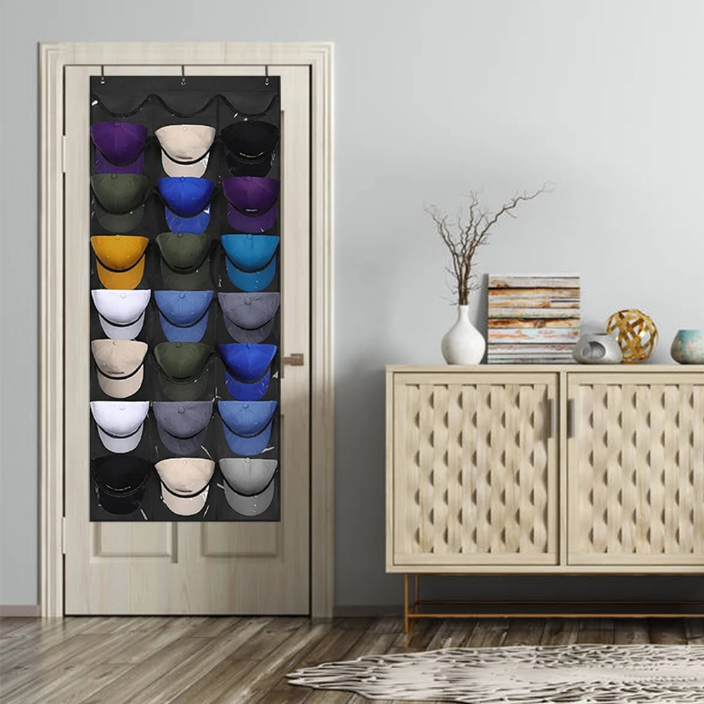 

1Pcs 24 Pockets Hat Rack for Baseball Caps Hat Organizer Hanging Caps Storage Holder for Closet Wall