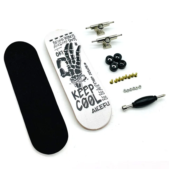 32mm fingerboard SkateBoard Wooden Fingerboard Toy Professional Stents Finger Skate Set Novelty Children Christmas Gift 1