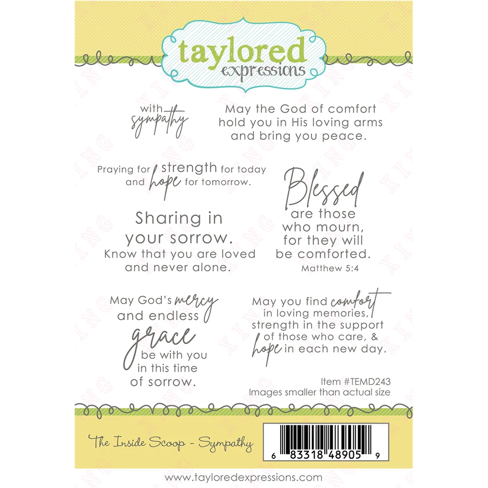 

New Scrapbook Handmade Decoration Embossing Template the Inside Scoop - Sympathy Silicone Stamps Craft Blade Punch Reusable Mold