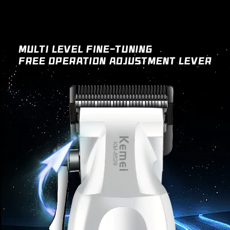 KEMEI Km-8529 Hair Cutting Trimmer Professional Hair Trimmer  Set Cordless Rechargeable Shaver For Men 5
