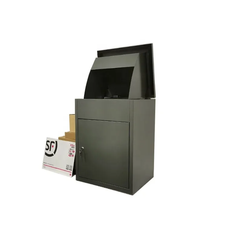 Waterproof Delivery Mailbox,Large Home DoorwayCourier Parcel Receiving Cabinet,Anti-theft Security Mental Express Delivery Box