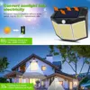 1/2/4 PCS 432 LED Solar Lights Outdoor Motion Sensor Waterproof Solar Wall Lamp 3 Modes Solar Security Light for Garden Patio 2