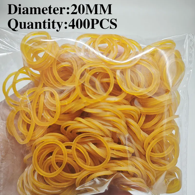 Versatile Multi-Size High Elasticity Rubber Bands - Pack of 100-500 for Office, School, Home, and DIY Projects