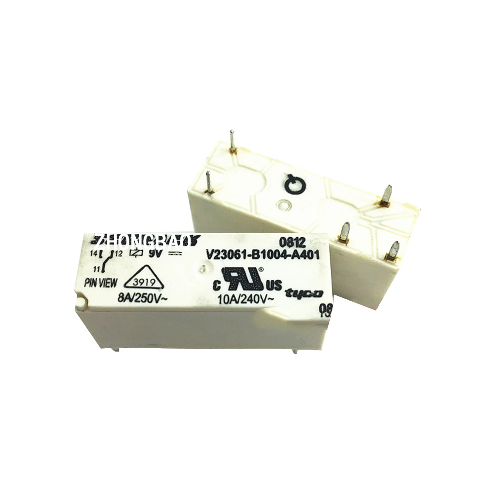 

Original new 100% relay V23061-B1004-A401 9VDC genuine B1004-A401-9VDC 10A240VAC 8A125VAC 5pin