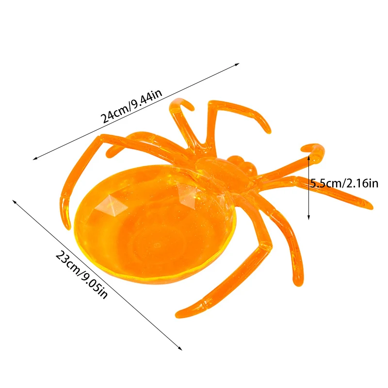Halloween Spider Shaped Bowl Fruits Candy Basket Snack Cookie Plate Tray Kids Trick or Treat Halloween Party Table Decorations