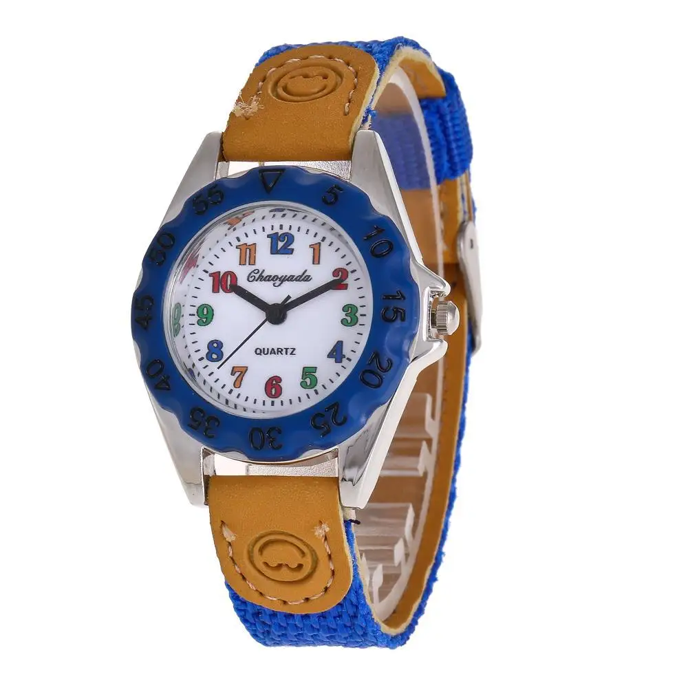 New Cute Children\'s Watch Waterproof Quartz Watches for Boys Girls Sports Wristwatch Kids Clock Nylon Strap Child Birthday Gifts