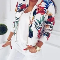 Fashionable Floral Short Jacket Women's Autumn Clothes Hot Sale New Hot Sale Of The Season Outerwear Coat Stylish Compact Design