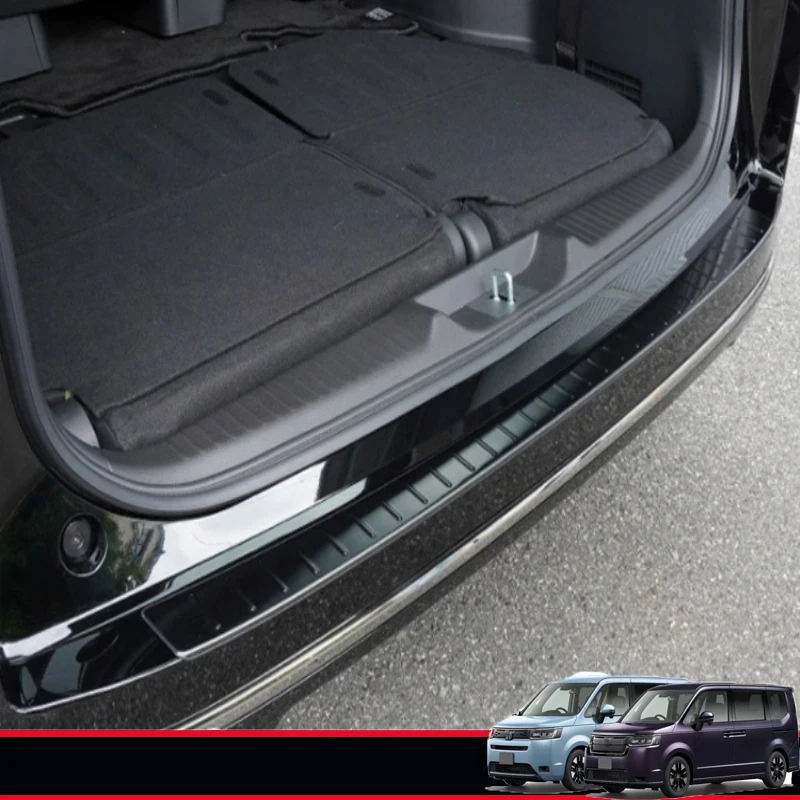 For Honda Stepwgn Spada Air Rp6 Rp7 Rp8 2022 2023 Outer Rear Bumper Protecte Sill Trunk Guard Cover Trim Outer Guard Plate Trim