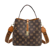 

Luxury Designer Bucket Bags For Women Messenger Bag Lady High Quality Fashion Brand Wide shoulder strap Handbags Totes