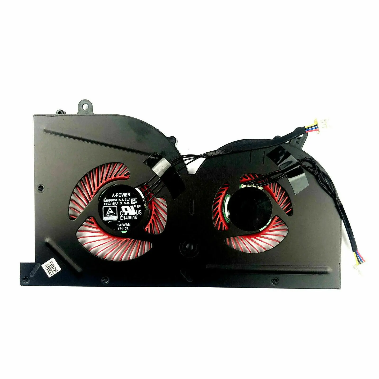 CPU GPU Cooling Fan For MSI Stealth Pro GS63 GS63VR GS73 GS73VR 6RF 7RF Cooler BS5005HS U3I U3J Replacement Heat Sink Radiator